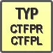 Piktogram - Typ: CTFPR/L